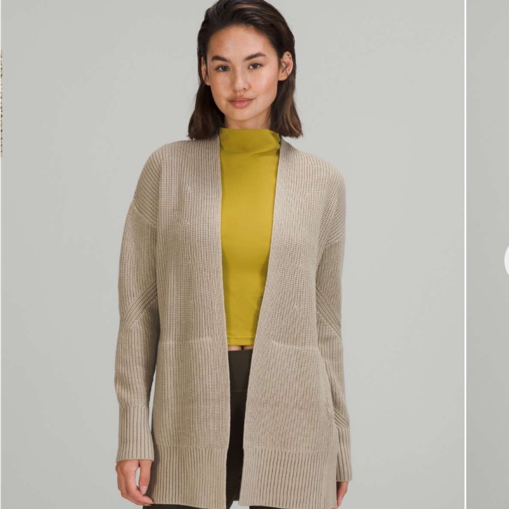 Lululemon Cashlu Sweater Wrap Raw Linen‎ XS/S